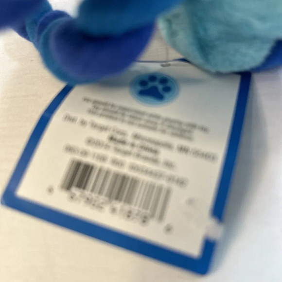 Dog Toy Red Square with Rope Blue - Picture 2 of 9